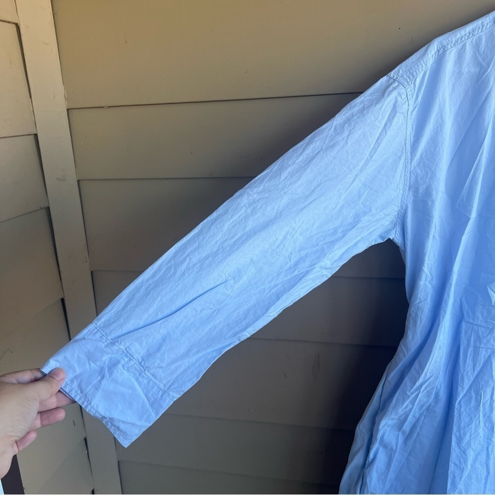 Universal thread button down shirt mini dress - Size L Preppy Casual Lightweight - Picture 6 of 6